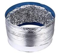 SHINEOFI scarico cappa aspirante pipe canalizzazione in lamina di alluminio accessori da cucina condotto telescopico a doppio tubo di sfiato foglio di alluminio Silver