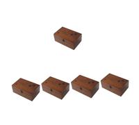 SHINEOFI Scatola da 5 Pezzi Delicato Cesto di spilli portagioie Legno Cestino per Gli Attrezzi da Cucito Cestino da Cucito Vintage Porta spilli Porta Aghi scatole in Legno di Legno