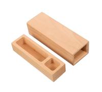 SHINEOFI Scatola Organizer Legno Quadrata con Scorrevole Custodia Medaglie e per Scuola Casa e Hobby Organizer Piccolo Legno Naturale per e Studio