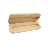 SHINEOFI Scatola Portapenne Singola in Legno Ecologica - Astuccio Portapenne Con Divisori - Soluzione Per Riporre Articoli Di Cancelleria