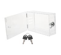 SHINEOFI Scatola Trasparente per Termostato con Serratura Custodia Protettiva per Pannello Controllo Compatibile con Termostati da Parete Copertura e Resistente per Uso