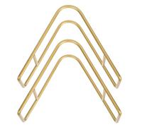 SHINEOFI Scolapiatti in Ferro Dorato 2 Pezzi, Organizer per Piatti e Utensili da Cucina, Scaffalatura Robusta per Casa e Ristorante