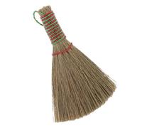 SHINEOFI Scopa Mano in Paglia di Miscanthus Intrecciata Spazzola Densa per Pulizia Interna di Pavimenti e Mobili Scopina Leggera e Resistente per Uso Domestico
