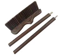 SHINEOFI Scopa Spazzatrice a Manico in Legno di Chiaroscuro Setole Morbide, Flessibile e Resistente per Pulizia Casa, Cucina e Pavimenti, Adatta per Rimuovere Polvere e Detriti