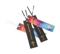 SHINEOFI Segnalibri Biblici 4 Pezzi Croce Colorata e Nera, Segnalibro della Bibbia per Studio, Ufficio e Casa, Organizzazione Capitoli, Accessorio Portatile per Lettori Cristiani