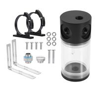 SHINEOFI Serbatoio Acqua Trasparente Cilindrico per Raffreddamento Liquido con Tappo e Anello di Tenuta Affidabili Compatibile con Pompa e Radiatore Facile da Installare e Resistente