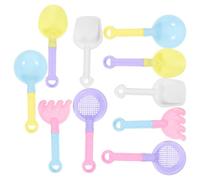SHINEOFI Set 10 Pezzi Giocattoli di Sabbia per Pale di Plastica per Scavare la Sabbia Mini Pale da Spiaggia Robuste Giocattoli Estivi per Spiaggia e Giochi all'Aperto