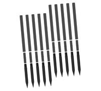 SHINEOFI Set 10 Picchetti Da Terra Per Luce Solare in Plastica, Picchetto Per Lampada Da Giardino Tubo Prolunga e Connettore, Accessori Per Luci Esterne Da Giardino e Patio, Facile Installazione