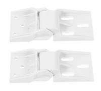 SHINEOFI Set 2 cerniere plastiche bianche leggere per frigorifero compatte, ideali per riparazione congelatore piccolo