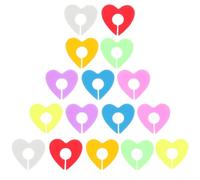 SHINEOFI Set 2 Pezzi da 16 Segnabicchieri in Silicone a Forma di Cuore Identificatori di Bicchieri da Vino Resistenti al Calore e Freddo Etichette Portatili per Bicchieri e Tazze per