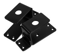 SHINEOFI Set 2 Staffe in Metallo Pesante per Supporto Barra Porta a Scomparsa Serratura Regolabile per Sicurezza Casa e Appartamento Blocca Porta Resistente per Uso Domestico e