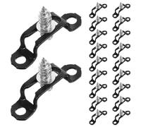 SHINEOFI Set 20 Pezzi Morsetti per Tubi in Acciaio Inossidabile Fascette Stringitubo a U Connettore per Mobili Clip di Fissaggio Resistenti per Applicazioni Industriali e Fai-da-Te