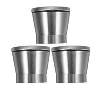 SHINEOFI Set 3 Tappi per Macina Spezie in Acciaio Inox, Coperture per Macinapepe e Macinasale Macinatura Regolabile, Accessori Portatili per Cucina, Ristorante e Picnic