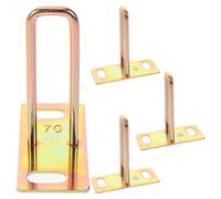 SHINEOFI Set 4 Pezzi Ganci per Serratura Sella Moto Elettrica, Piastra Bloccaggio in Metallo, Accessori Antifurto per Sedili Scooter Installazione Semplice e Compatibilità Ampia