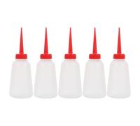 SHINEOFI Set 5 Bottiglie Olio per Macchine da Cucire 250 Ml, Applicatore Plastica Beccuccio Lungo, Controllo Preciso Lubrificazione per Cucito Fai da Te e Ricamo Professionale