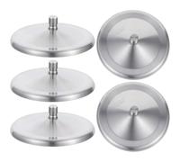 SHINEOFI Set 5 Coperchi per Tazza in Acciaio Inox 5 Pezzi Copri Tazza in Silicone a di Perdite per Casa e Ufficio Coperchi Antipolvere Sigillati per Tè Cacao e Cioccolata Calda