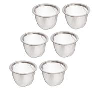 SHINEOFI Set 6 Pezzi Inserto Colino da Tè in Acciaio Resistenti 5Cm Filtro a Rete per Infusore Teiera Accessori Casa