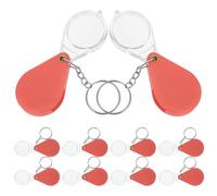 SHINEOFI Set da 10 Mini Lenti d'Ingrandimento Pieghevoli Portatili 10x Copertura Scorrevole, Lente d'Ingrandimento Tascabile per Lettura, Artigianato e Viaggi, Design Compatto e Leggero