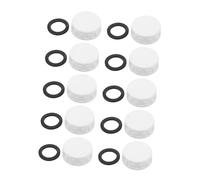 SHINEOFI Set Da 10 Tappo Resistente e Facile da Installare in Pvc Guarnizione Speciale con Filettatura Interna Chiusura Ermetica per Condotti con Filettatura Interna