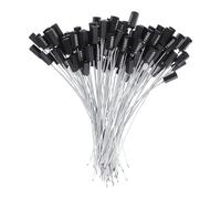 SHINEOFI Set da 100 Pezzi Guarnizioni di Sicurezza Cavo in Acciaio 1,8x300 Mm Nero, Numerazione Progressiva per Spedizioni e Trasporto, Sigilli Antimanomissione per Rimorchi e Container