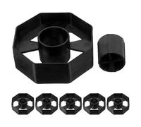 SHINEOFI Set da 12 Pezzi Nucleo e Ruota di Ricambio per Dispenser Nastro Adesivo da Ufficio, Nucleo in Plastica Nero 1 Pollice e Rullo da 3 Pollici per Uso Domestico, Scolastico