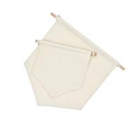 SHINEOFI Set da 2 Striscioni Spilla Banner Beige per Decorazione Murale, Espositore per Spille da Collezione, Supporto per Parete per Cameretta e Feste