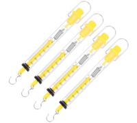SHINEOFI Set da 4 Bilance a Molla Tubolari in Plastica 2,5kg Gancio Dinamometrico per Esperimenti di Fisica, Misuratore di Forza Newton per Lezioni e Laboratori Scientifici