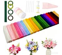 SHINEOFI Set di 1000 pezzi per la pulizia delle pipe | 18 steli di ciniglia con accessori per legare bouquet, composizioni, artigianato e regali fatti a mano