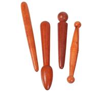 SHINEOFI Set Di 4 Bastoncini Per Massaggi Manuali in Legno Strumenti Per Riflessologia Plantare e Digitopressione Adatti Per Uso Casalingo e Medicina Tradizionale Cinese