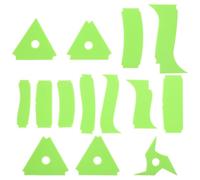 SHINEOFI Set di Attrezzi per Ceramica per Studenti e Professionisti | Creazione Texture e Presa Comoda, per Argilla e Superfici Ceramiche, Plastico Leggero, Finitura Liscia