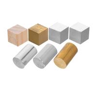 SHINEOFI Set di Cubi e Cilindri di Densità in Metallo 7 Pezzi Blocchi di Rame, Ferro e Alluminio per Esperimenti Scientifici Didattici e Progetti di Fisica, Strumento Educativo per Scuola