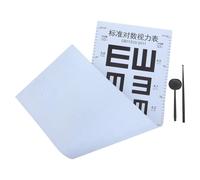 SHINEOFI Set per Test della Vista Portatile da Parete Tabella Oculistica Infrangibile Occlusore e Puntatore Manuale Strumento per Esame Visivo di Adulti e per Uso Domestico e Cliniche