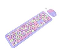SHINEOFI Set Tastiera e Mouse Wireless 2,4 Ghz per Desktop e Laptop, Design Ergonomico Abs, 110 Tasti, per Scrivere e Navigare