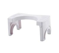 SHINEOFI sgabello da toilette sgabello vasino toilette pieghevole fare un passo sgabelli per adulti Pazie del bagno sgabello per WC da bagno gradino WC per adulti plastica bianca