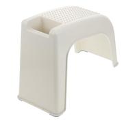 SHINEOFI Sgabello per pedicure, Plastic Small Footstool, in plastica bianco, 1 pezzo, per pedicure e foot care salon use