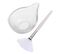 SHINEOFI Spazzola Ventaglio per Maschera Viso in Vetro e Fibra Design Professionale per Gestione Pelle e Facilità di Movimento, per Uso Professionale e Domestico