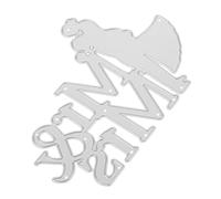 SHINEOFI Stampo per Coppia Coltelli Fustellatura Muore Fustelle per La Fabbricazione di Carte Forme Fustellate Timbro della Partecipazione di Nozze Fai da Te Acciaio al Carbonio Silver