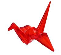 SHINEOFI Statua Gru in Acrilico Trasparente Grande Scultura Animale Resistente per Decorazione Origami per Feste di Compleanno Camerette e Attività Genitore-figlio