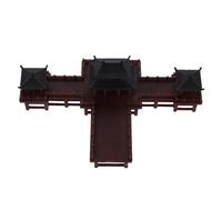 SHINEOFI Statua Miniatura Padiglione Cinese in Plastica di Edificio Antico per Decorazione Acquario e Giardino Bonsai Ornamento Versatile per Interni ed Esterni