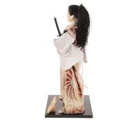 SHINEOFI Statua Samurai Giapponese, Bambola Decorativa in Legno e Stoffa | Stile Tradizionale Giapponese, Non Sbiadisce, Curata nei Dettagli, per Casa e Luoghi Pubblici