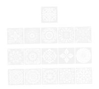 SHINEOFI Stencil Mandala 16 Pezzi Stencil Mandala per Punteggiare Materiale Non Robusto per Bambini E Arte