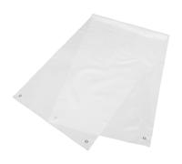 SHINEOFI Striscione Bianco in Poliestere, Tela Vuota da Appendere Occhielli | Camerette e Sale Gioco, Facile da Piegare e Riporre, Leggero e Portatile, Montaggio Rapido