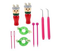SHINEOFI Strumenti in Legno per Cordoncini Fatti Mano Macchina Treccia Manuale per Braccialetti DIY Kit Creativo per Adulti Attrezzo Multifunzionale per Progetti Artigianali