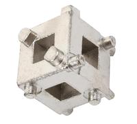 SHINEOFI Strumento Cubo per Pistone Freno a Disco Adattatore Pinza a Pistone in Acciaio Compatto Utensile Manuale per Retrazione Pistoncino Freno Auto Kit per Manutenzione Freni Veicoli