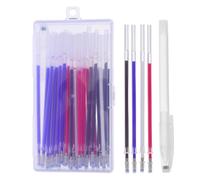 SHINEOFI Strumento per Marcatori di Tessuto Punta Fine 1mm Penna Cancellabile al Calore per Cucito e Ricamo Uso Domestico Inchiostro Idrone-solubile in Plastica 1 Set Colore Casuale