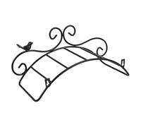 SHINEOFI Supporto da Parete Design Elegante e Antico per Tubo da Giardino in Ferro Nero Resistente al Freddo per Organizzazione Tubo Acqua in Giardino