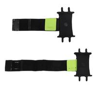 SHINEOFI Supporto da Polso e Braccio per Telefono Cellulare, 2 Pezzi, Silicone e Abs, 360° Rotante, Fascia Regolabile Traspirante per Corsa, Ciclismo e Allenamento Fitness