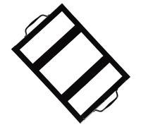 SHINEOFI Supporto in Acciaio Resistente per Piastra Cucina e Barbecue Portapiastra Smaltato Nero Facile da Pulire per Picnic