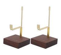 SHINEOFI Supporto in Cristallo Regolabile per Esposizione di Rocce e Minerali, Set da 2 Pezzi Braccio in Metallo, Supporto Decorativo Trasparente per Espositore di Pietre Preziose