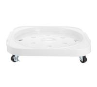 SHINEOFI Supporto Mobile per Bombola Propano con Ruote e Freni Base in PP Resistente per Serbatoi e Portavasi Carrello Stabile per Uso Interno ed Esterno Piedistallo Multiuso per Piante